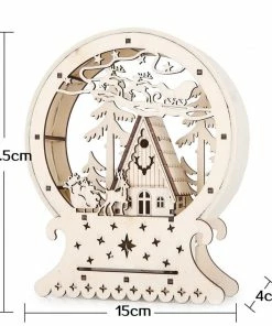 TinGrace's Garret House Store 2018 Christmas Decor Ornament LED Lights Deer Cart Luminous Wooden House Mall Window Decorations For Home Navidad Drop Shipping 13 TinGrace's Garret House Store 2018 Christmas Decor Ornament LED Lights Deer Cart Luminous Wooden House Mall Window Decorations For Home Navidad Drop Shipping