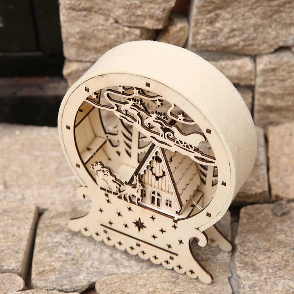 TinGrace's Garret House Store 2018 Christmas Decor Ornament LED Lights Deer Cart Luminous Wooden House Mall Window Decorations For Home Navidad Drop Shipping 6 TinGrace's Garret House Store 2018 Christmas Decor Ornament LED Lights Deer Cart Luminous Wooden House Mall Window Decorations For Home Navidad Drop Shipping