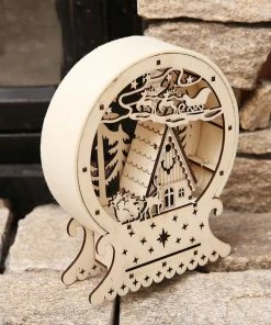 TinGrace's Garret House Store 2018 Christmas Decor Ornament LED Lights Deer Cart Luminous Wooden House Mall Window Decorations For Home Navidad Drop Shipping 10 TinGrace's Garret House Store 2018 Christmas Decor Ornament LED Lights Deer Cart Luminous Wooden House Mall Window Decorations For Home Navidad Drop Shipping