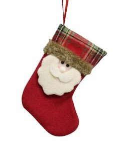 House Of Happiness Store 2018 Cute Sock Halloween Christmas Tree Hanging Pendant New Year Tree Pendants Christmas Gift Bag Party DIY Home Decorations