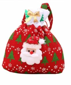 House Of Happiness Store 2018 Cute Sock Halloween Christmas Tree Hanging Pendant New Year Tree Pendants Christmas Gift Bag Party DIY Home Decorations