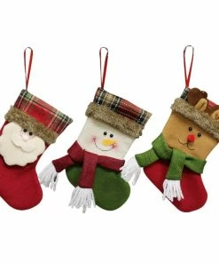 House Of Happiness Store 2018 Cute Sock Halloween Christmas Tree Hanging Pendant New Year Tree Pendants Christmas Gift Bag Party DIY Home Decorations