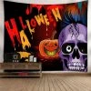 Pastee Ky Store 2018 Hot Halloween Decoration Tapestry Halloween Moon Pumpkin Tapestry Room Bedspread Wall Art Hanging Home Decor Grand @40