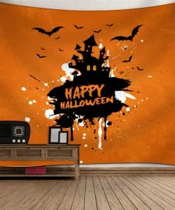 Pastee Ky Store 2018 Hot Halloween Decoration Tapestry Halloween Moon Pumpkin Tapestry Room Bedspread Wall Art Hanging Home Decor Grand @40