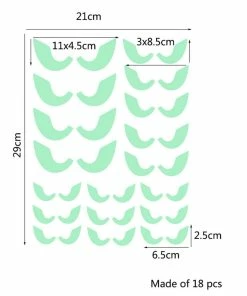 Lightake House & Garden Store 2018 Hot Sale 18Pcs/set Glowing In The Dark Eyes Wall Glass Sticker Halloween Decoration Decals Luminous Home Ornaments- Green Halloween Decorations