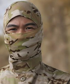 WOLF ENEMY PUBG Gear Store 2018 Multicam Tropic Quick-dry Nijia Balaclava/ MTP Full Face Soft Skullies & Beanies Hunting Caps