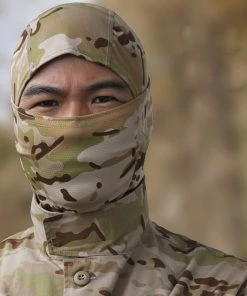 WOLF ENEMY PUBG Gear Store 2018 Multicam Tropic Quick-dry Nijia Balaclava/ MTP Full Face Soft Skullies & Beanies Hunting Caps