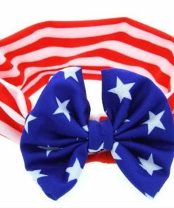 Headband Accessories Store 2018 New 1PCS America Rabbit Ears 4th Of July Flag Elastic Bow Headband Twist Turban For Kids Girls Head Band Hair Accessories
