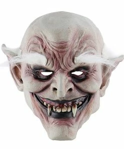 AliHome Store Halloween Mask 2018 New Adult Costume Horn Mask White-browed Old Demon Halloween Horror Devil Mask Vampire Haunted House Evil Killer