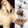 Online American Store 2018 New Halloween Decoration 1Piece 3D Creepy Black Spider Ear Stud Earrings For Haloween Party DIY Decoration Home Decor Halloween Prop