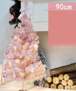Shop4549044 Store 2018 Pink Christmas Tree Artificial Christmas Tree Xmas Party Holiday Ornament Home Decor Office Decorations New Year Kids Gift Christmas Decorations