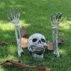 GiveMeaSmile Store 2018 Skeleton Christmas Prop 100% Plastic Lifelike Human Bones Skull Figurine For Horror Halloween Party Decoration Halloween Prop