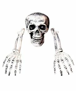 GiveMeaSmile Store 2018 Skeleton Christmas Prop 100% Plastic Lifelike Human Bones Skull Figurine For Horror Halloween Party Decoration Halloween Prop