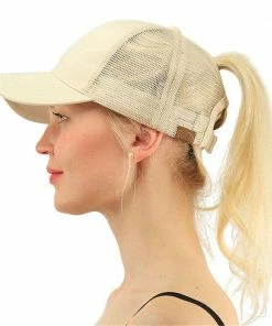 Onlineamericanstore 2018 Glitter CC Paardenstaart Baseball Cap Rommelige Knot Zomer Mesh Caps Voor Vrouwen Pailletten Shine Snapback Hoeden Hiphop Trucker Dad Hoed Accessories