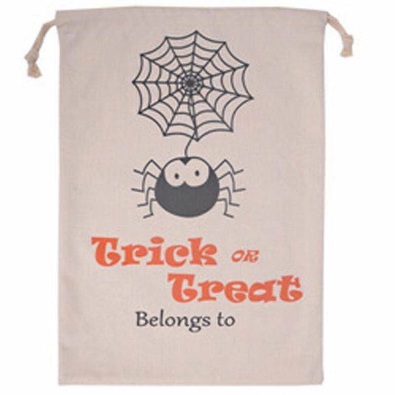 Josephu Store 2018 NEW Halloween Printing Spider Pumpkin Canvas Bags Beam Port Drawstring Sack Candy Gift Bags Treat Or Trick Party Decoration 5 Josephu Store 2018 NEW Halloween Printing Spider Pumpkin Canvas Bags Beam Port Drawstring Sack Candy Gift Bags Treat Or Trick Party Decoration