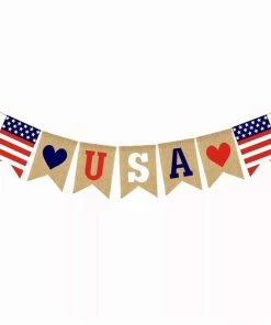 Onlineamericanstore 2019 4th Of July USA Banner Pennants Stars Stripes USA Party Supplies Independence Day Decor Patriotic Memorial Day