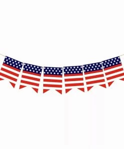 Onlineamericanstore 2019 4th Of July USA Banner Pennants Stars Stripes USA Party Supplies Independence Day Decor Patriotic Memorial Day