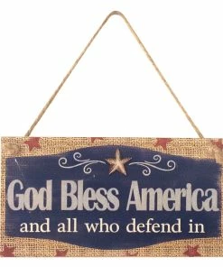 Onlineamericanstore 2019 American 4th Of July Independence Day Wooden Plaque Sign God Bless America Decoracion De Fiestas Y Eventos Decoration Patriotic Theme Party Supplies