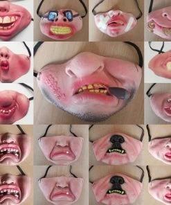 We-life House Store 2019 Funny Adult Party Mask Latex Clown Cosplay Half Face Horrible Scary Masks Masquerade Halloween Party Decor Halloween