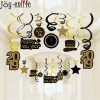 Joy-enlife Fun Party Store New Year Collection 2019 Happy New Year Decoration Funny Photo Booth Props Gold Black Banner Garland Cake Toppers Christmas Navidad Party Supplies