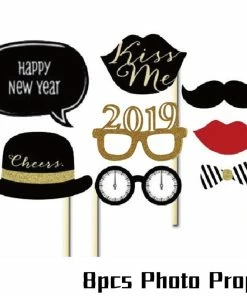 Joy-enlife Fun Party Store New Year Collection 2019 Happy New Year Decoration Funny Photo Booth Props Gold Black Banner Garland Cake Toppers Christmas Navidad Party Supplies 52 Joy-enlife Fun Party Store New Year Collection 2019 Happy New Year Decoration Funny Photo Booth Props Gold Black Banner Garland Cake Toppers Christmas Navidad Party Supplies