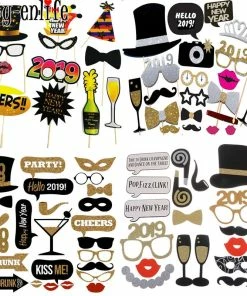 Joy-enlife Fun Party Store New Year Collection 2019 Happy New Year Decoration Funny Photo Booth Props Gold Black Banner Garland Cake Toppers Christmas Navidad Party Supplies 78 Joy-enlife Fun Party Store New Year Collection 2019 Happy New Year Decoration Funny Photo Booth Props Gold Black Banner Garland Cake Toppers Christmas Navidad Party Supplies