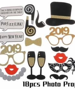 Joy-enlife Fun Party Store New Year Collection 2019 Happy New Year Decoration Funny Photo Booth Props Gold Black Banner Garland Cake Toppers Christmas Navidad Party Supplies 53 Joy-enlife Fun Party Store New Year Collection 2019 Happy New Year Decoration Funny Photo Booth Props Gold Black Banner Garland Cake Toppers Christmas Navidad Party Supplies
