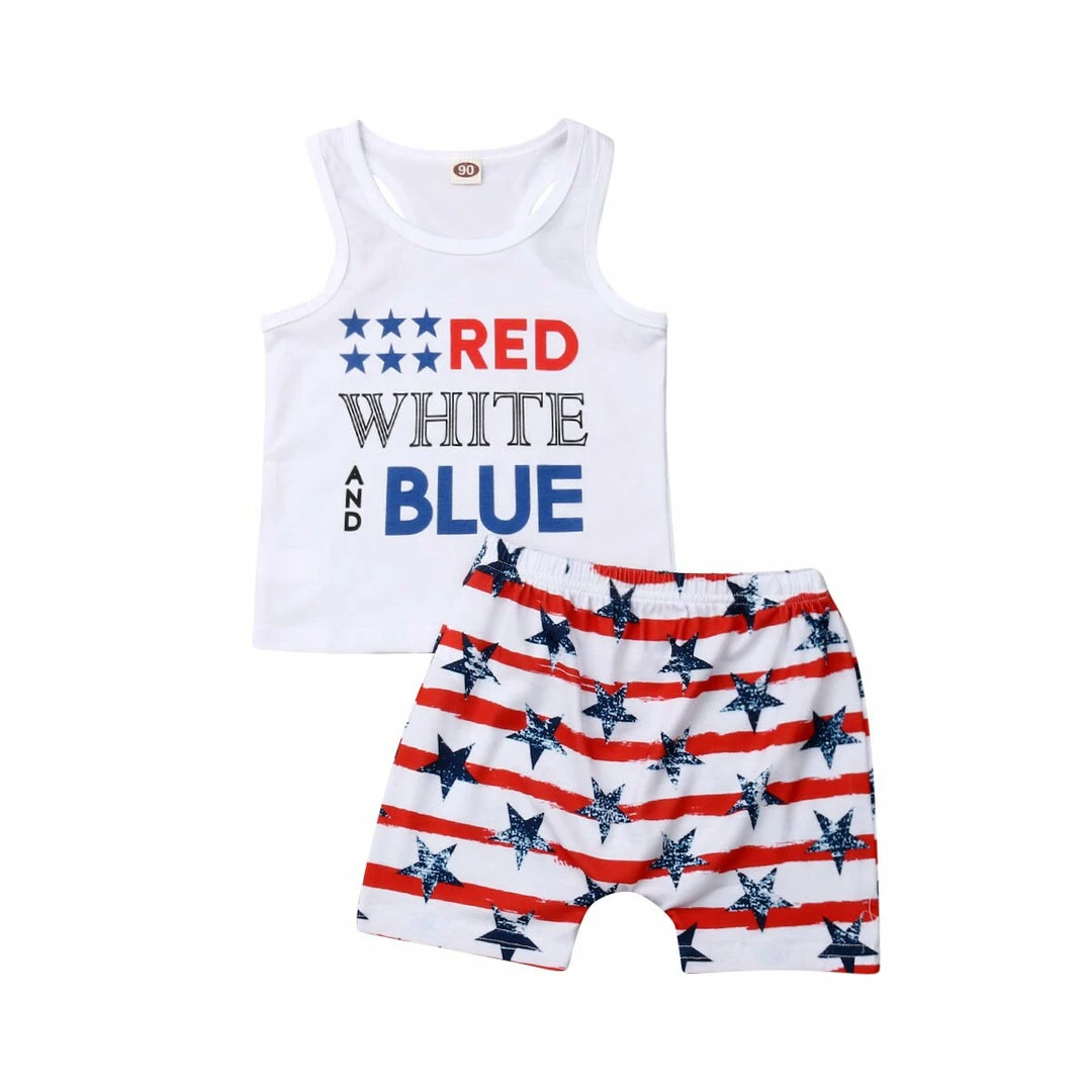 Baby Yilin Store 2019 Infant Toddler Boy 4th Of July Summer Outfits Set Letter Print Vest Tops+Star Striped Shorts Independence Day Clothes 6M-4T Mens Clothing 3 Baby Yilin Store 2019 Infant Toddler Boy 4th Of July Summer Outfits Set Letter Print Vest Tops+Star Striped Shorts Independence Day Clothes 6M-4T Mens Clothing