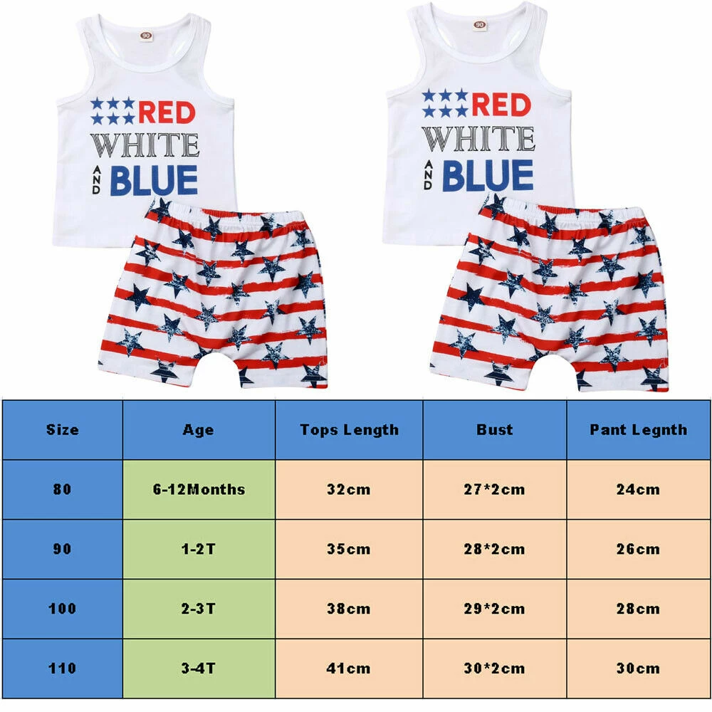 Baby Yilin Store 2019 Infant Toddler Boy 4th Of July Summer Outfits Set Letter Print Vest Tops+Star Striped Shorts Independence Day Clothes 6M-4T Mens Clothing 5 Baby Yilin Store 2019 Infant Toddler Boy 4th Of July Summer Outfits Set Letter Print Vest Tops+Star Striped Shorts Independence Day Clothes 6M-4T Mens Clothing