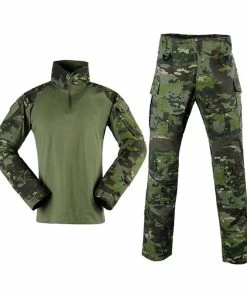 True Guard Apparel & Uniforms 2019 MTP 1/4 Zip Long Sleeve Combat G3 Frog Suits Mandrain Collar Multicam Tropic Tactical Shirt MTP Army Combat Shirt & Pants