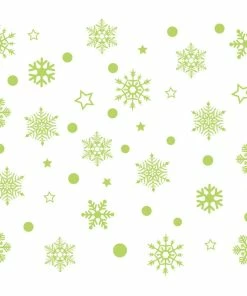 The American Store 2019 New Year Merry Christmas Decorations For Home Luminous Snowflake Background Decorative Sticker Removable Navidad Natal
