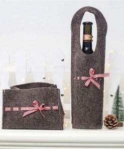 Online American Store 2019 Popular Creative New Merry Christmas Santa Wine Bottle Bag Cover Xmas Dinner Party Tables Decor Gift Bag Wrap Christmas Gift Bag Collection