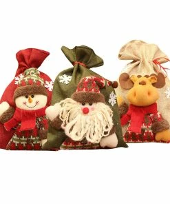 Shenzhen Super Deal Co,.Ltd Christmas Gift Bag Collection 2019 Year Merry Christmas Gift Bags Santa Claus Snowman Elk Christmas Candy Packaging Christmas Candy Decoration For Home New