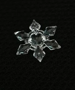 ^17 PINK^ Store 20PCS/Pack Christmas Ornament White Snowflakes Acrylic Craft Christmas Snowflake Tree Window Christmas Decorations For Home