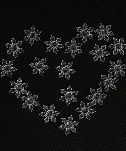 ^17 PINK^ Store 20PCS/Pack Christmas Ornament White Snowflakes Acrylic Craft Christmas Snowflake Tree Window Christmas Decorations For Home