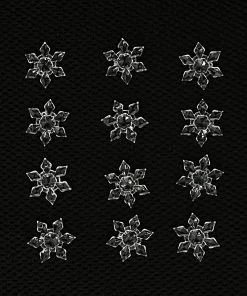 ^17 PINK^ Store 20PCS/Pack Christmas Ornament White Snowflakes Acrylic Craft Christmas Snowflake Tree Window Christmas Decorations For Home