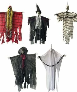 Giftower Party Store 24 Inch 60cm Halloween Hanging Pirate Witch Prisoner Reaper Ghost Haunted House Escape Horror Halloween Decorations