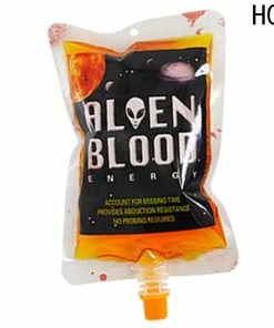 Jennifer's Commodity Store Halloween Prop 250ml Transparent Clear Medical PVC Material Reusable Blood Energy Drink Bag Halloween Vampire Pouch Props Freeshipping