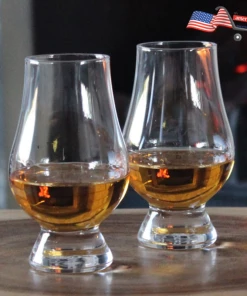 The American Store Glencairn Crystal Whiskey Glass - Set Of 2 10.5 Oz Scotch Glasses. Premium Bourbon Rocks Glass Shaped For Improving Tasting And Aroma Of Spirits