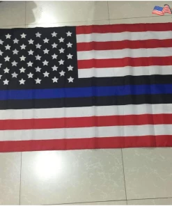 Onlineamericanstore American Flag 2017 New Arrival High Quality Red And White Stripe Flag | Thin Blue Line American Police Flag Lives 3x5 Foot Metal Grommets