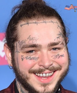 The American Store Halloween Temporary Tekashi69 Tattoos Post Malone Temporary Face + Neck Tattoos For Halloween Costume