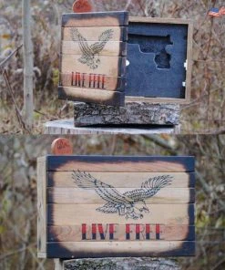 The American Store Gun Hidden Concealment Cabinet | Gun Storage | Gun Rack | Gun Case And Gun Safe | American Flag Wood Or Flag Gift Concealment Flags