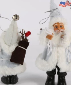 The American Store Xmas Happy Year Gift - Cute Santa Claus Doll Toy For Christmas Tree Ornaments Decoration Exquisite For Home