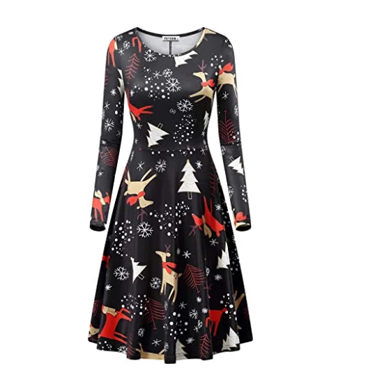 Shop4530021 Store Christmas Women Clothing 2018 Autumn Women Christmas Dress XL Plus Size New Year Festival Large Size Long Sleeve Tree Casual Vintage Winter Dress Ladies 4 Shop4530021 Store Christmas Women Clothing 2018 Autumn Women Christmas Dress XL Plus Size New Year Festival Large Size Long Sleeve Tree Casual Vintage Winter Dress Ladies