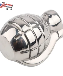 The American Store Whiskey Stone Grenade Shaped Stainless Steel With Storage Bag