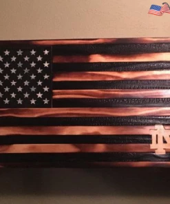 The American Store Concealment Flags Custom Handmade Shou Sugi Ban Style American Flags