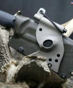 The American Store Schrade Knife - Kydex Sheath | Night Stalker | Firestarter And Button Light Military Clothing & Accessories