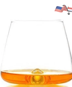 The American Store Casual Glasses TNG Handcrafted Whiskey Glass, Set Of 2 - Prime Lead-Free Ultra Clarity Glass - Perfect For Drinking Bourbon Or Scotch - Deluxe Gift Box.
