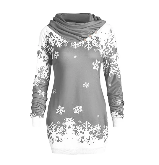 TONSEE Store Christmas Women Clothing 2018 Christmas Sweatshirt Women New Fashions Santa Claus Snowflake Skew Neck Autumn Causal Long Pullover Sweatshirts Clothes 4 TONSEE Store Christmas Women Clothing 2018 Christmas Sweatshirt Women New Fashions Santa Claus Snowflake Skew Neck Autumn Causal Long Pullover Sweatshirts Clothes