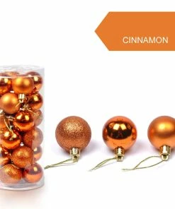 Online American Store Christmas Decorations 30mm Christmas Xmas Tree Ball Bauble Hanging Home Party Ornament Decor Packaging Christmas Merry Christmas Decoration